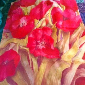 Happy Flowers Home & Garden Flag - Tulip Theme - Front Door Patio Decoration